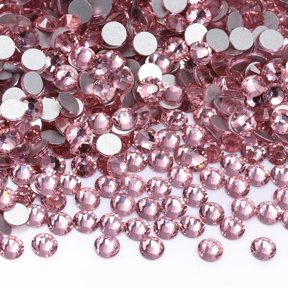 SS3-SS30 Top Quality Glass Flat-Back Rhinestones