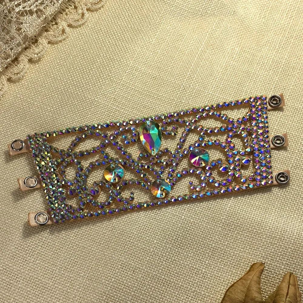 Colorful Teardrop Rhinestone Bracelet