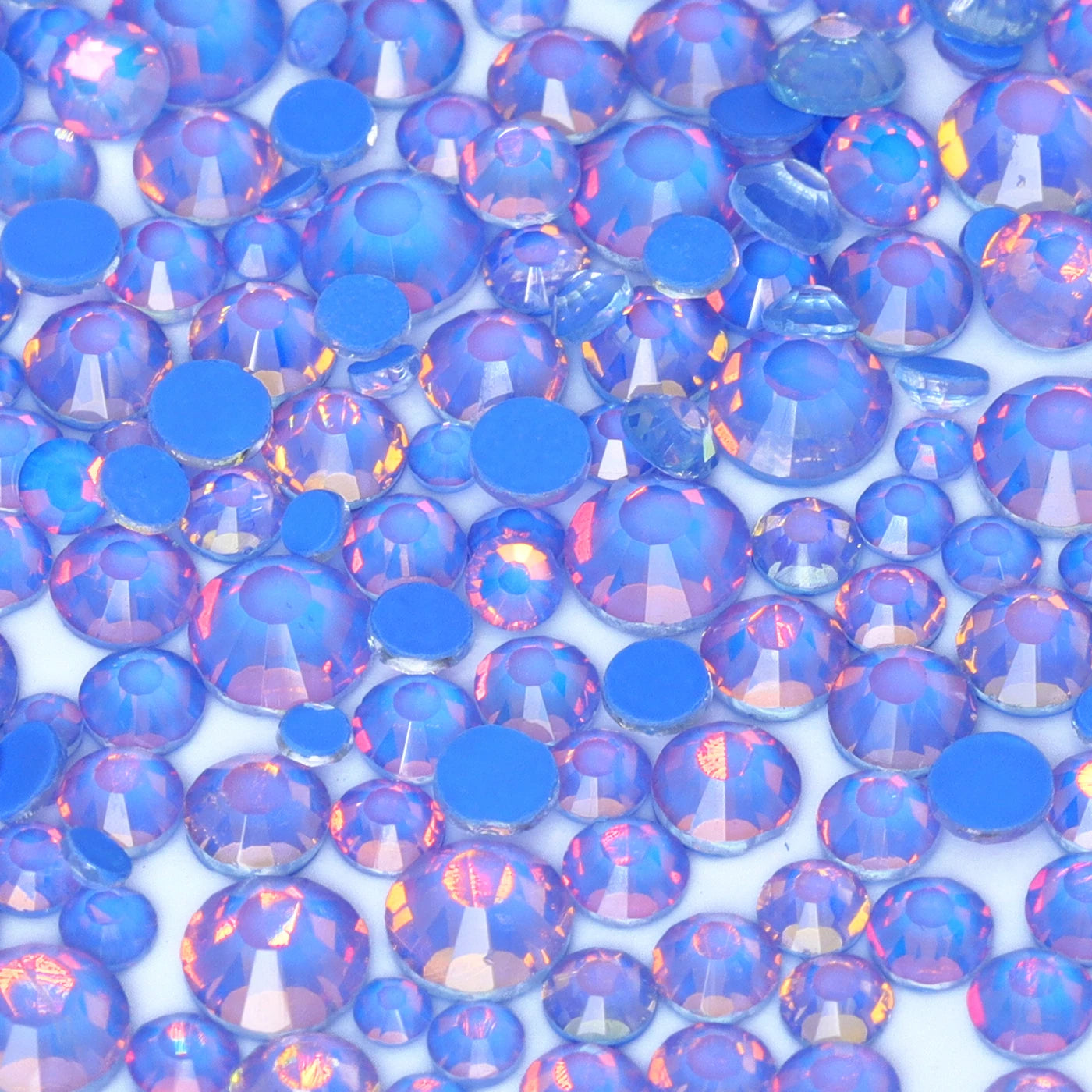 SS6-SS20 Mix Size Mocha Opal High Quality Flat-Back Glass Rhinestones