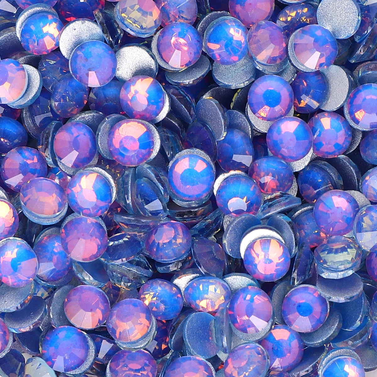 Premium Glass Flatback Rhinestones Non-Hotfix Glitter Stones for Nail Art and Costume Decor