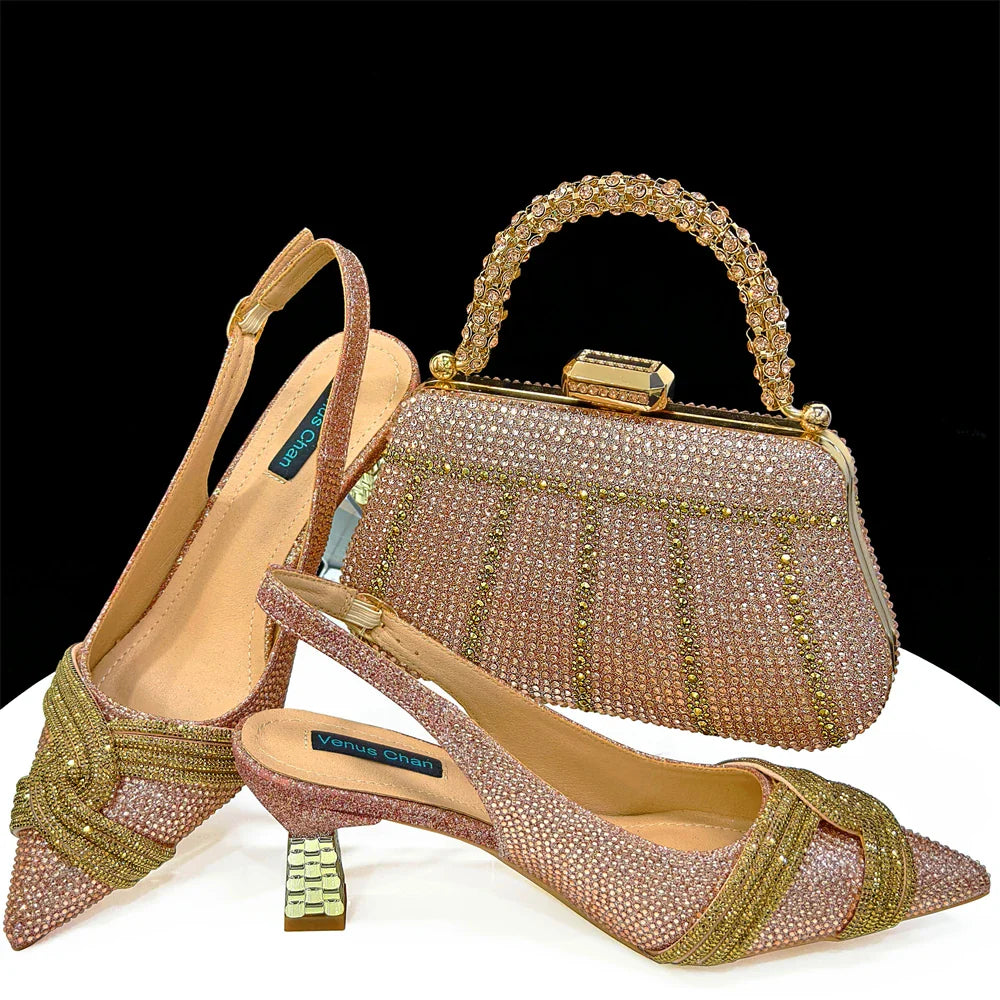 Italian Shoe with Matching Bag Set