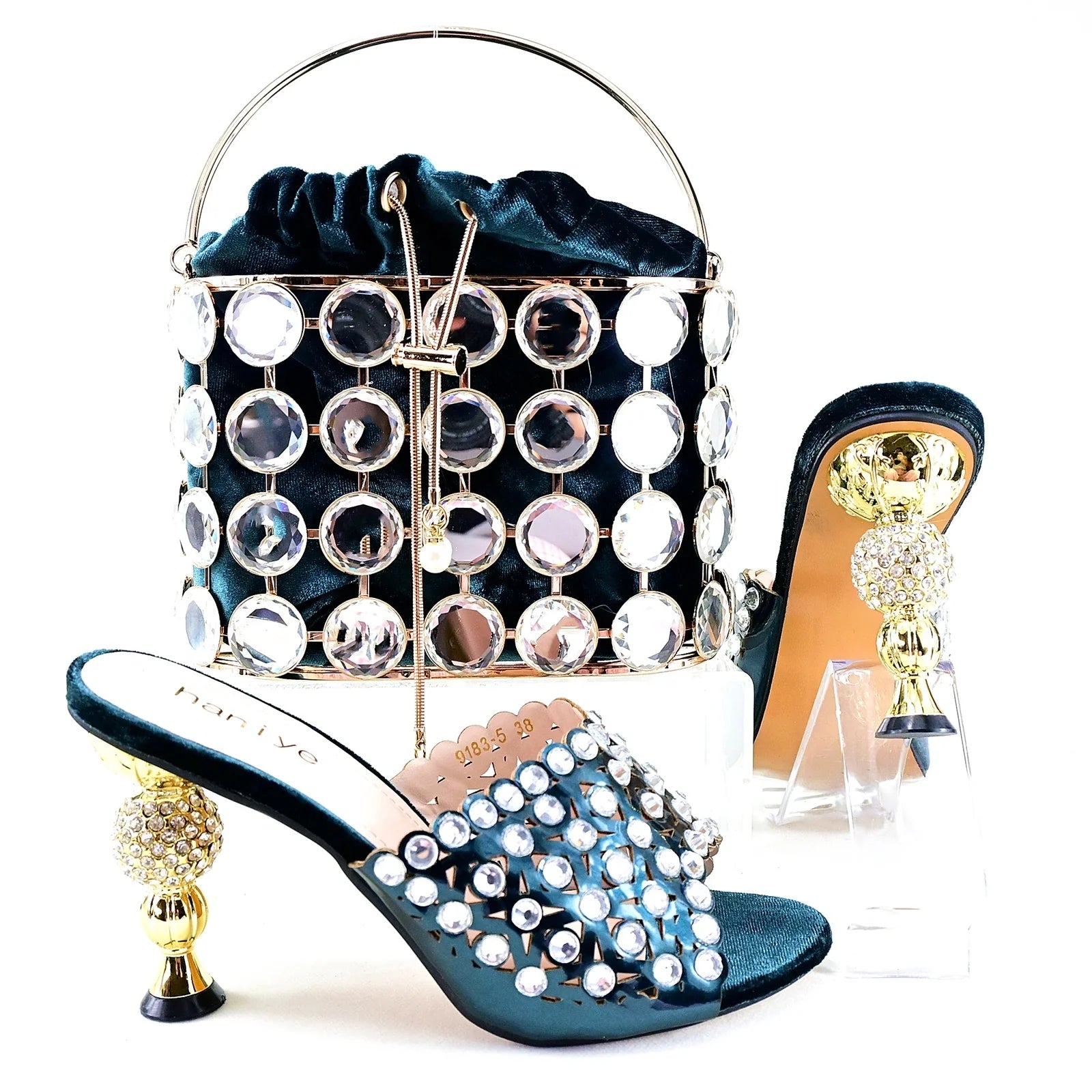 Italian Style Ladies Shoes with Matching Bag Set