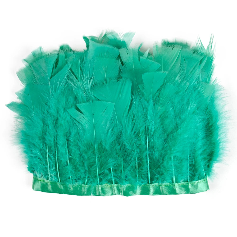Professional Turkey Feather Fringe Trim 10-15cm