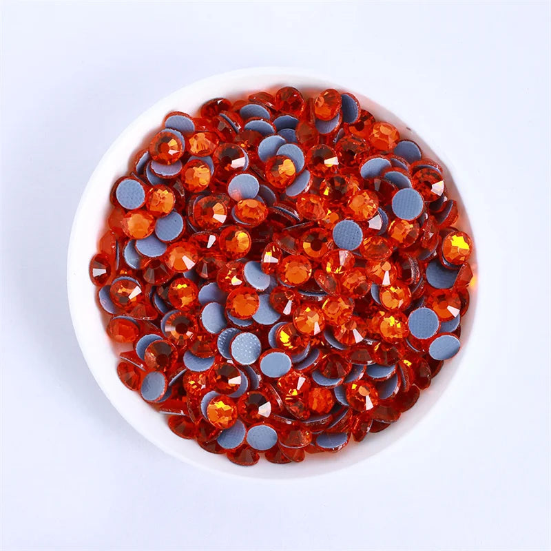 Glass Crystal Hot-Fix Rhinestones Flatback Strass Stones SS6-SS30 Bulk Pack