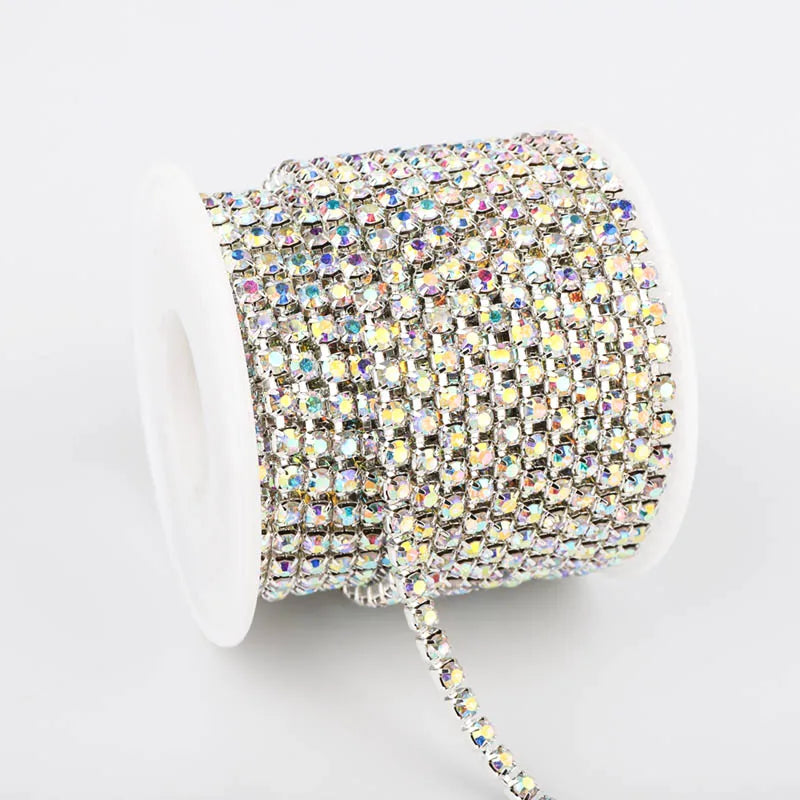 The Stardust Sparkle Chain – Deluxe Crystal Rhinestone Cup Chain Trim