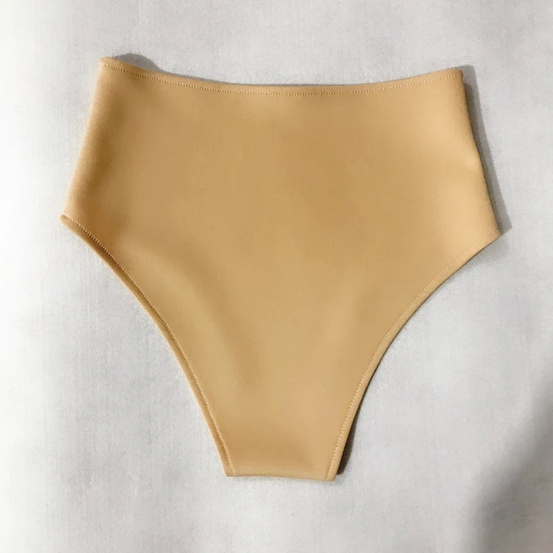 High-Waist Elastic Performance Shorts