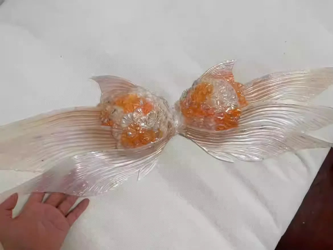 Woven Gold Silicone Mermaid Corset Top Strapless Underwater Photoshoot Bra