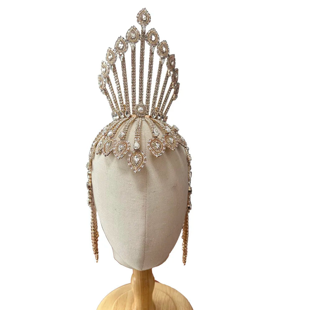 Rhinestone Showgirl Headpiece