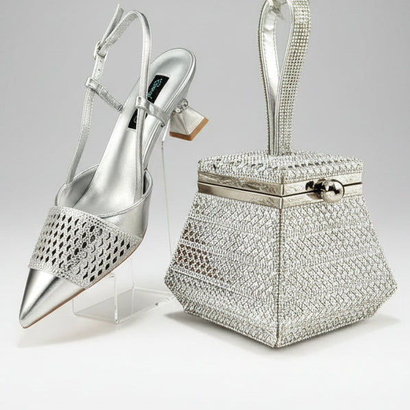 Showgirl Glitter Shoes and Bag Set