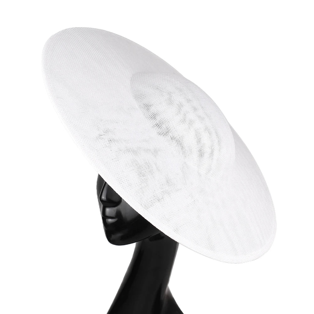 40cm Large Round Sinamay Fascinator Base DIY Millinery Derby Hat Headpiece Mold