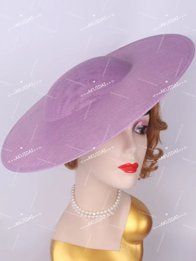 40cm Large Round Sinamay Fascinator Base DIY Millinery Derby Hat Headpiece Mold