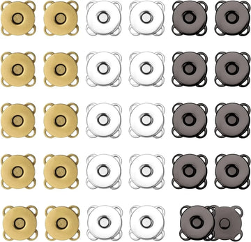 Magnetic Snap Fastener Clasps & Buttons for Bags, Purses & DIY Crafts