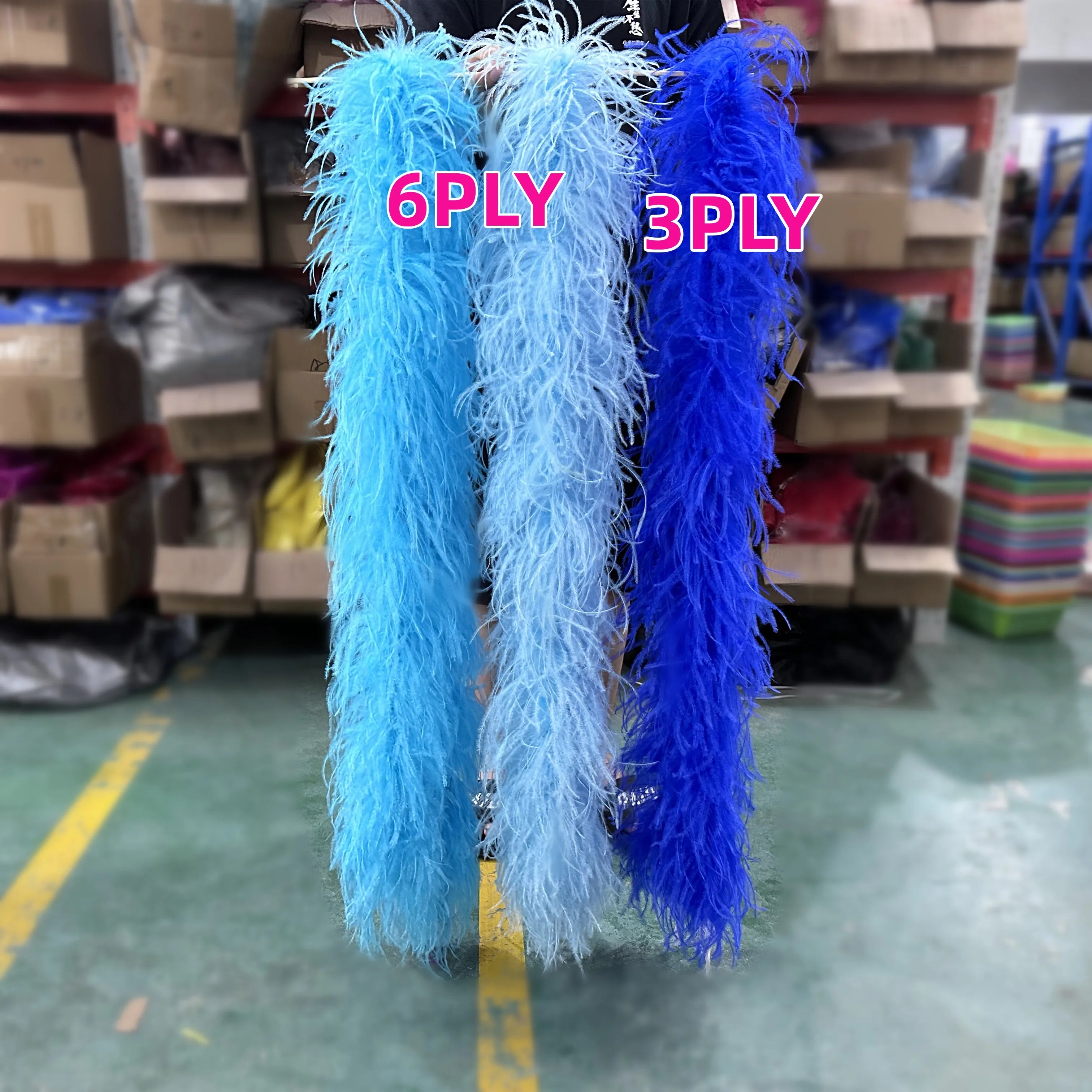 Multi-Ply Ostrich Feather Scarf Boa (2 Meters)