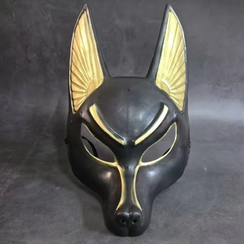 Ancient Anubis Jackal God Costume Mask for Halloween & Masquerade
