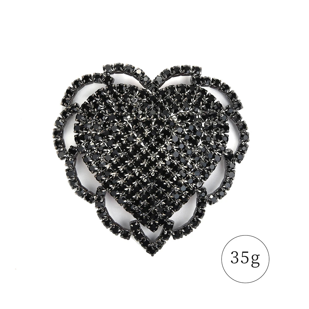 Sparkly Rhinestone Geometric Reusable Nipple Pasties Self-Adhesive Breast Covers