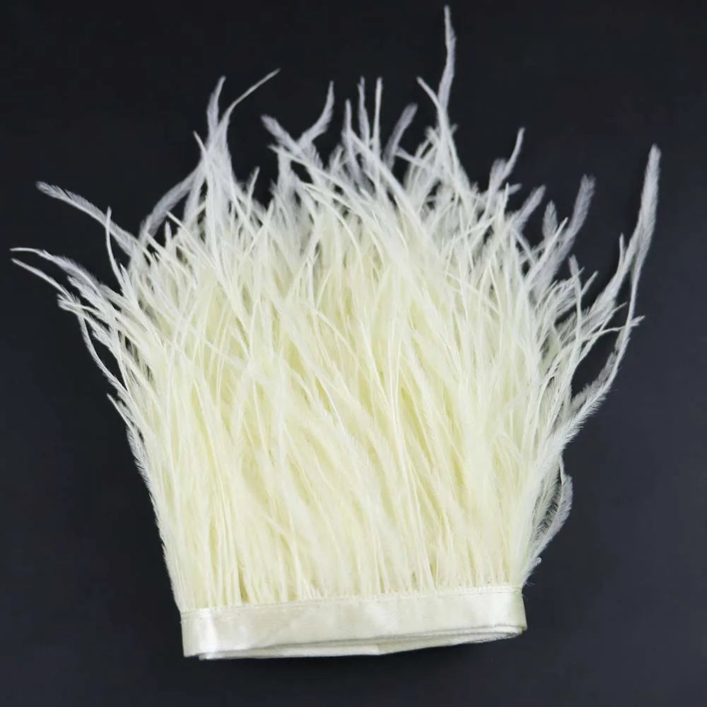 Natural Ostrich Feather Trim & Fringe