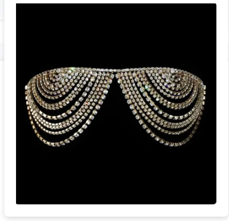 Crystal Costume Bra Body Chain