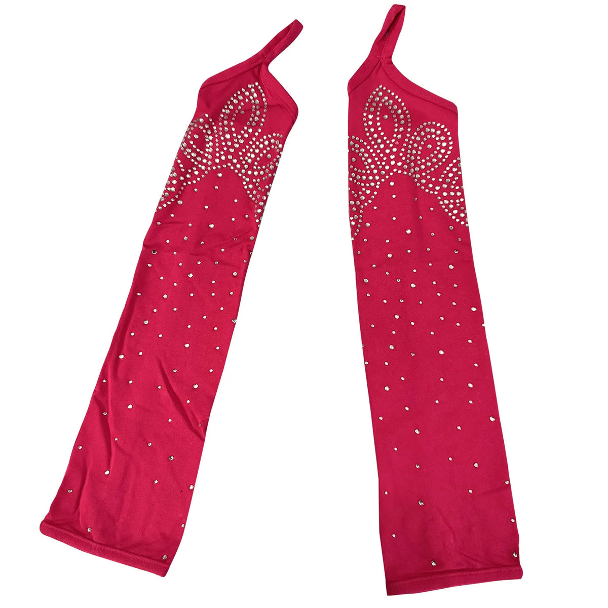 Rhinestone Fringe Dance Sleeves & Accessory Options