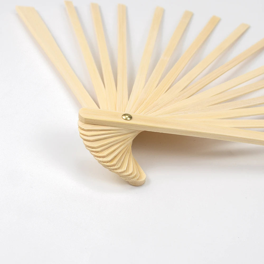 9IN  Bamboo Folding Fan Skeleton (15-Bone)