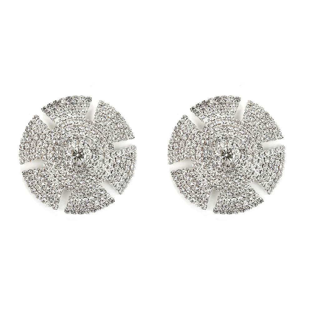 Sparkly Rhinestone Geometric Reusable Nipple Pasties Self-Adhesive Breast Covers