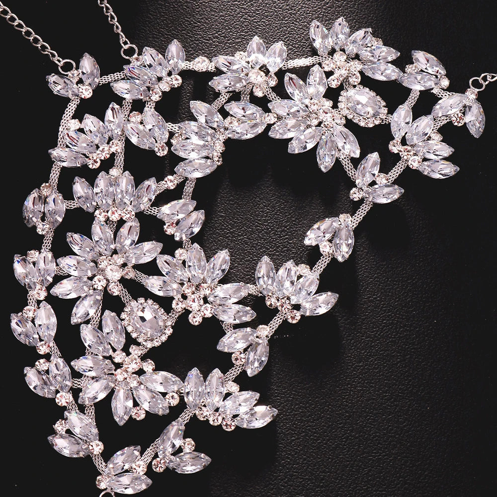 Rhinestone Half Mask Masquerade Jewelry