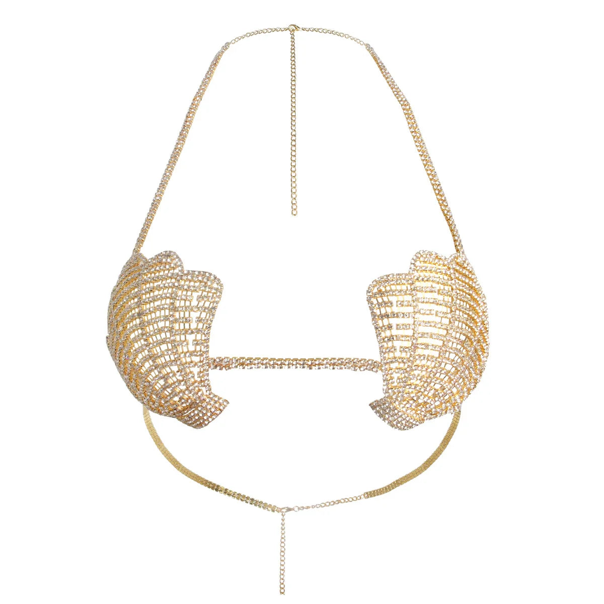 Seashell Rhinestone Bra & Body Jewelry
