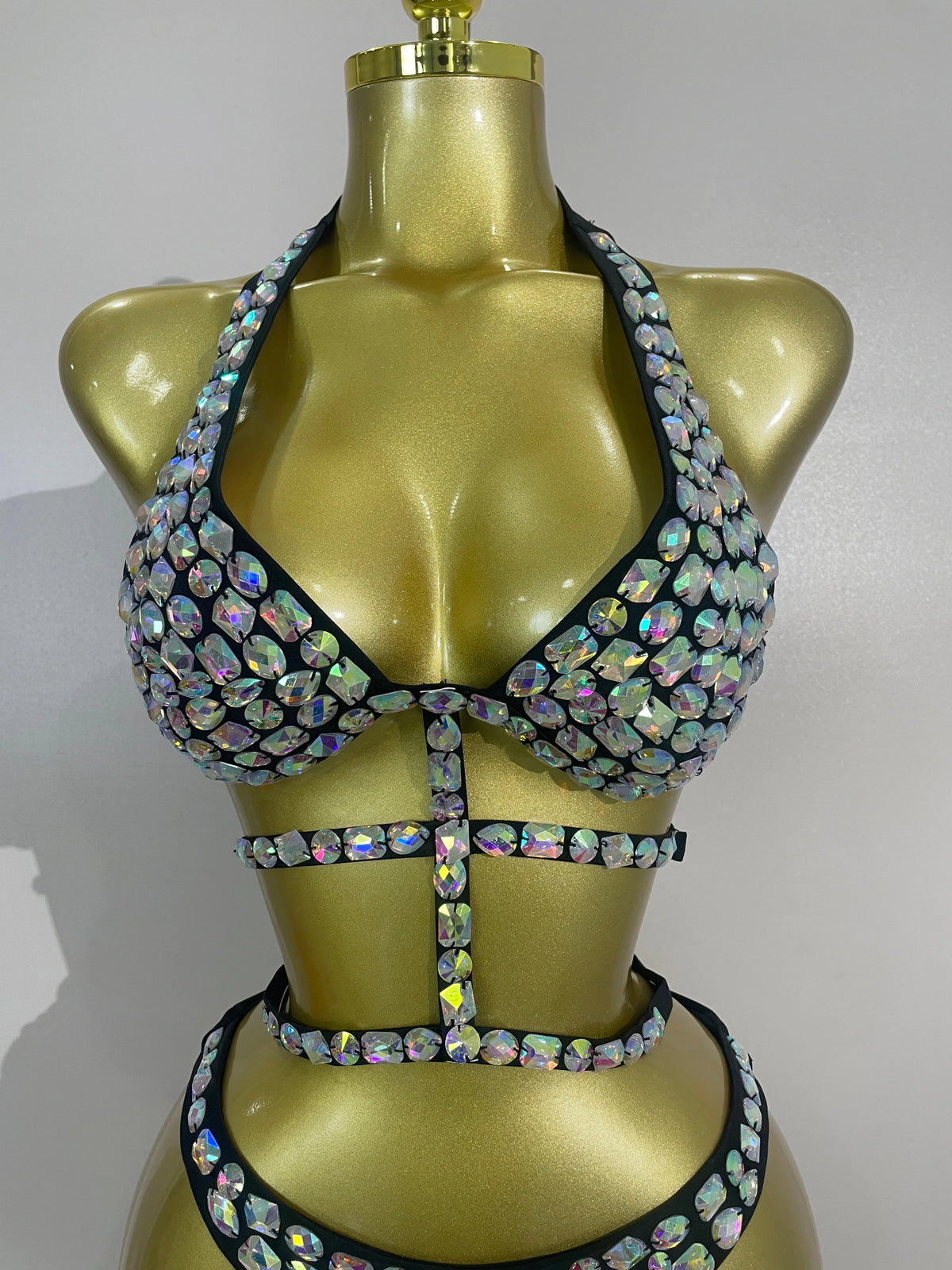 Gold Crystal Performance Bodysuit