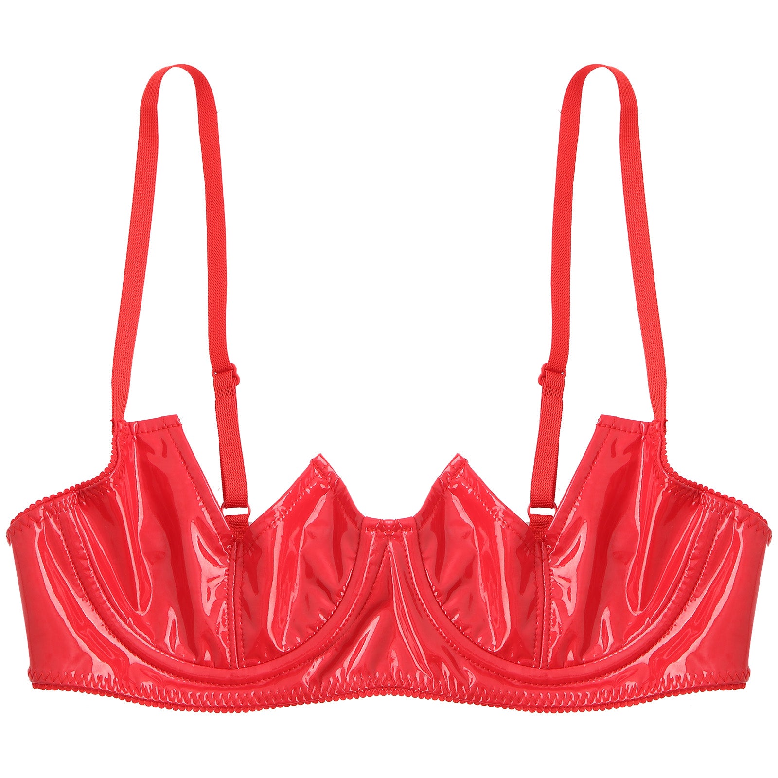V-Notch Underwired Open Chest Bra Top