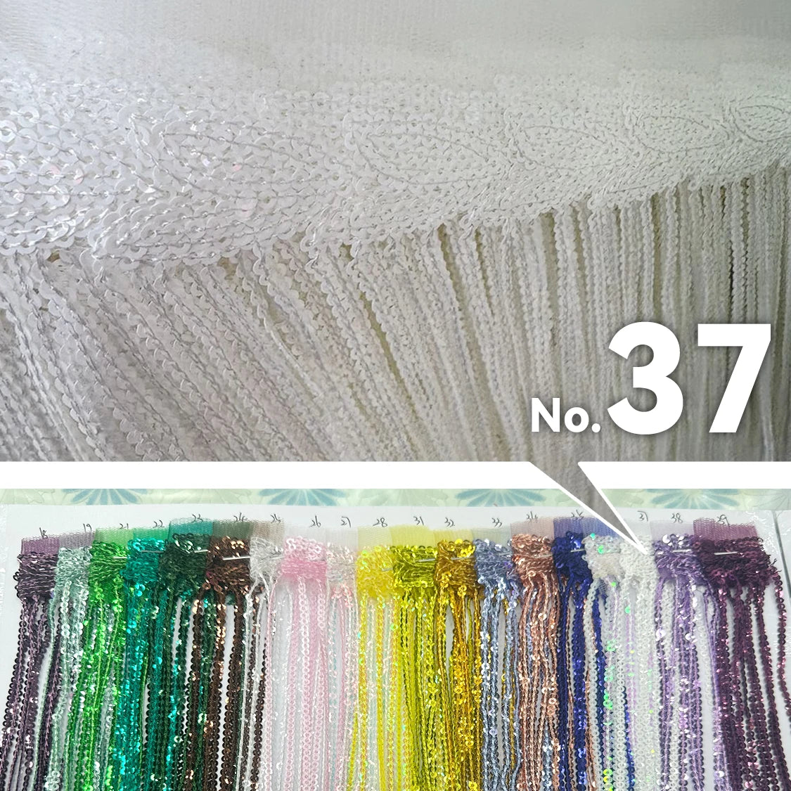 Premium Sequin Fringe Trim (20CM)