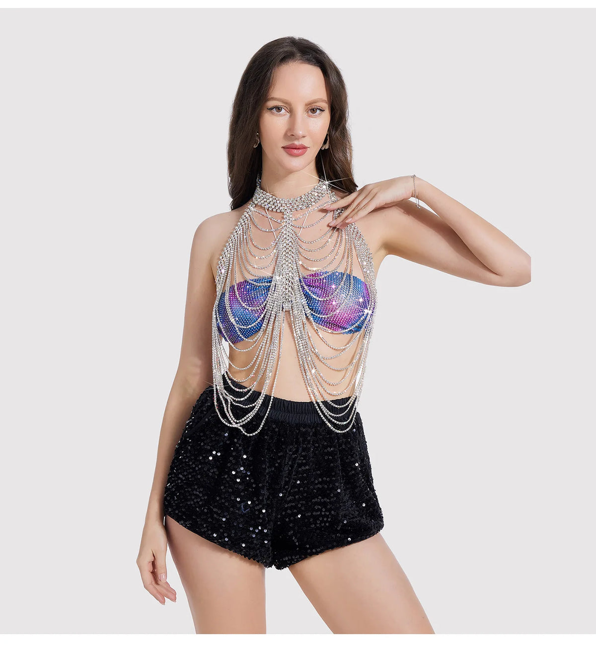 Openwork Metal Costume Body Chain