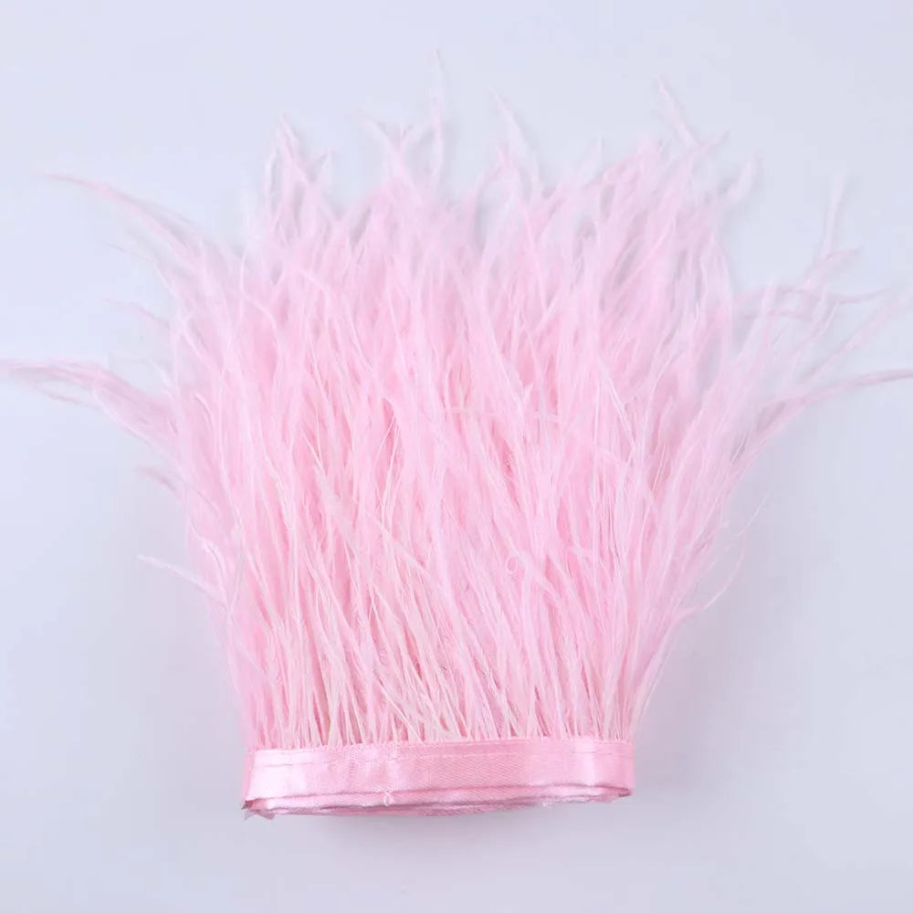 Natural Ostrich Feather Trim & Fringe