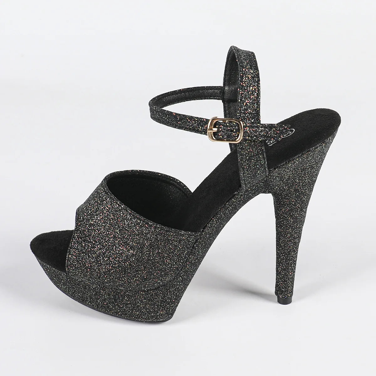 The Stardust Velvet Siren Stiletto – Luxury 13cm Platform Sandal
