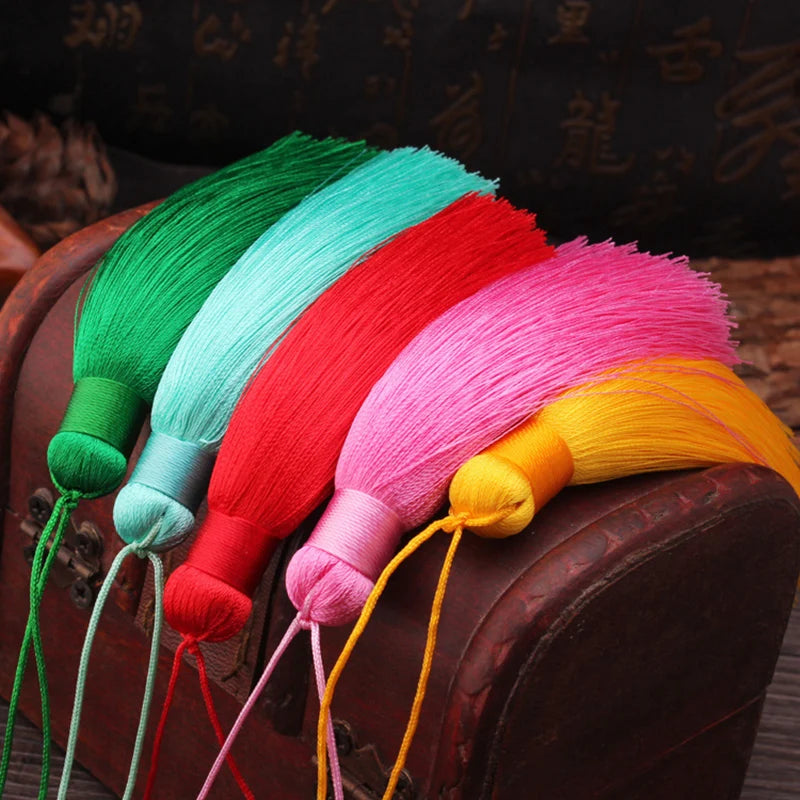 12cm Polyester Silk Tassel Fringe Trim DIY Sewing Accessories
