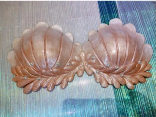 Realistic Woven Star Silicone Mermaid Bra Strapless Underwater Photoshoot Costume Top