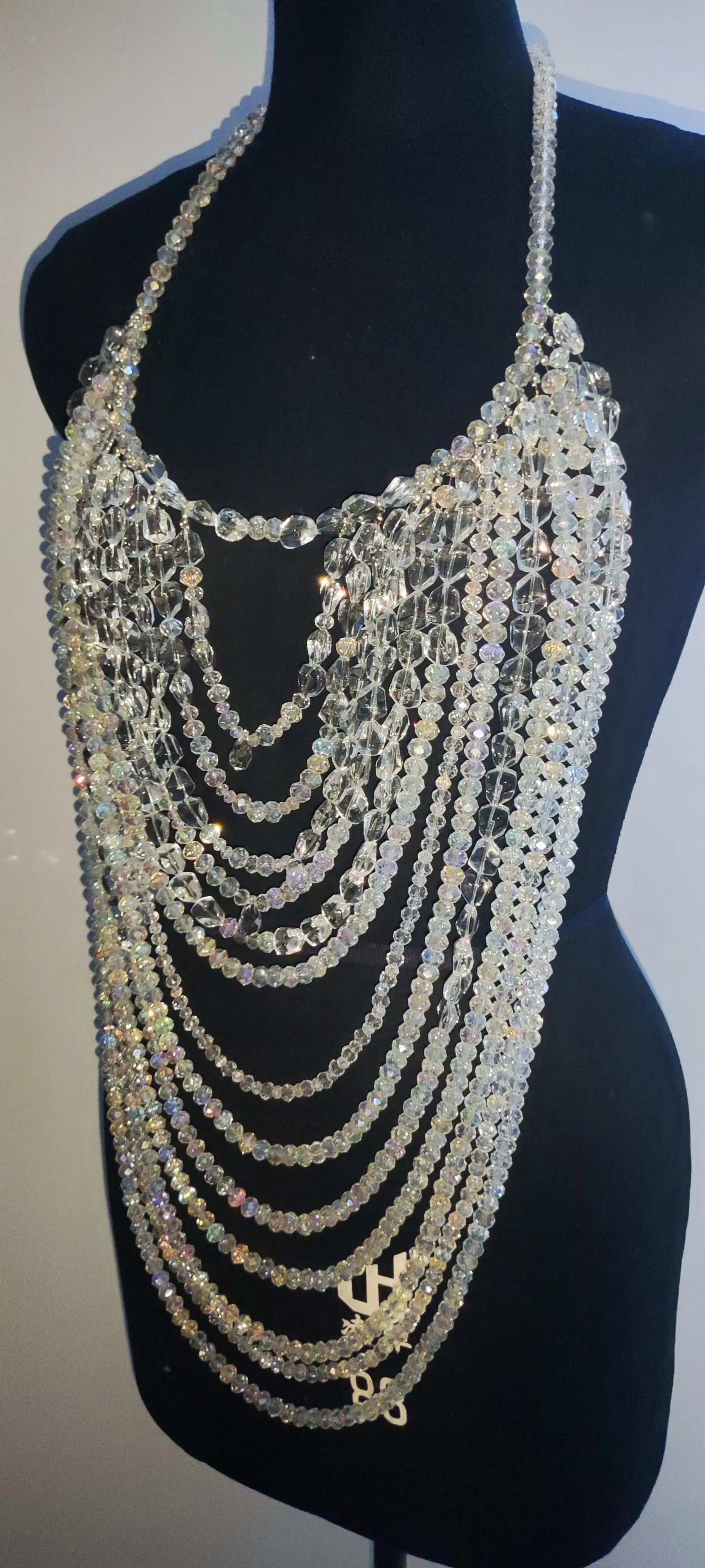 Handmade Multilayer Beaded Bra Chain & Statement Body Jewelry