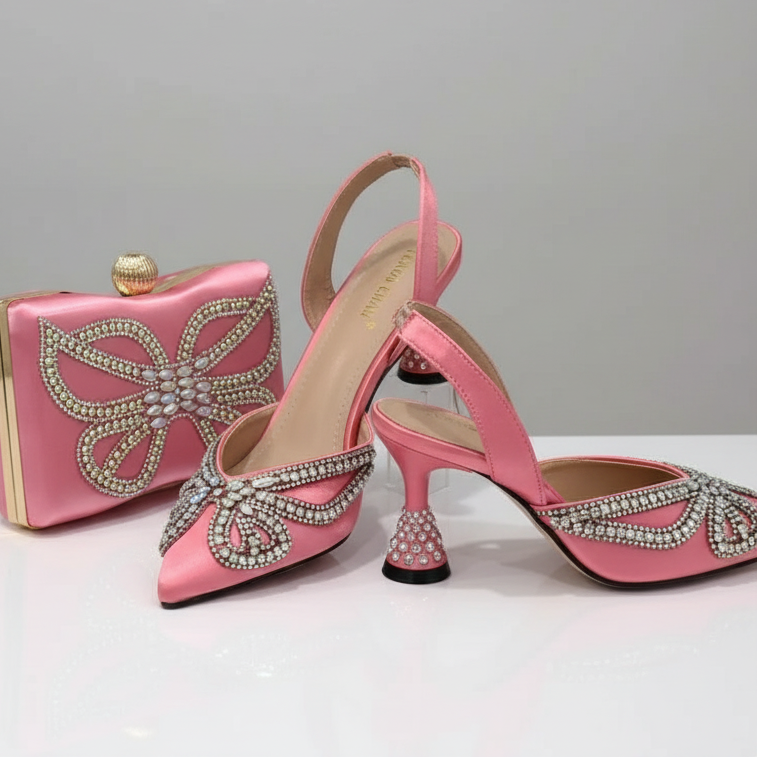 Shoes and Matching Bag Set