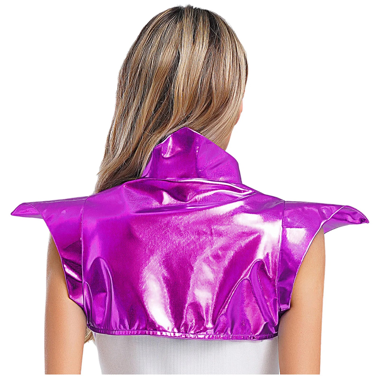 Metallic Gothic Armor Shoulder Shrug Steampunk Pauldron Collar Stage Costume