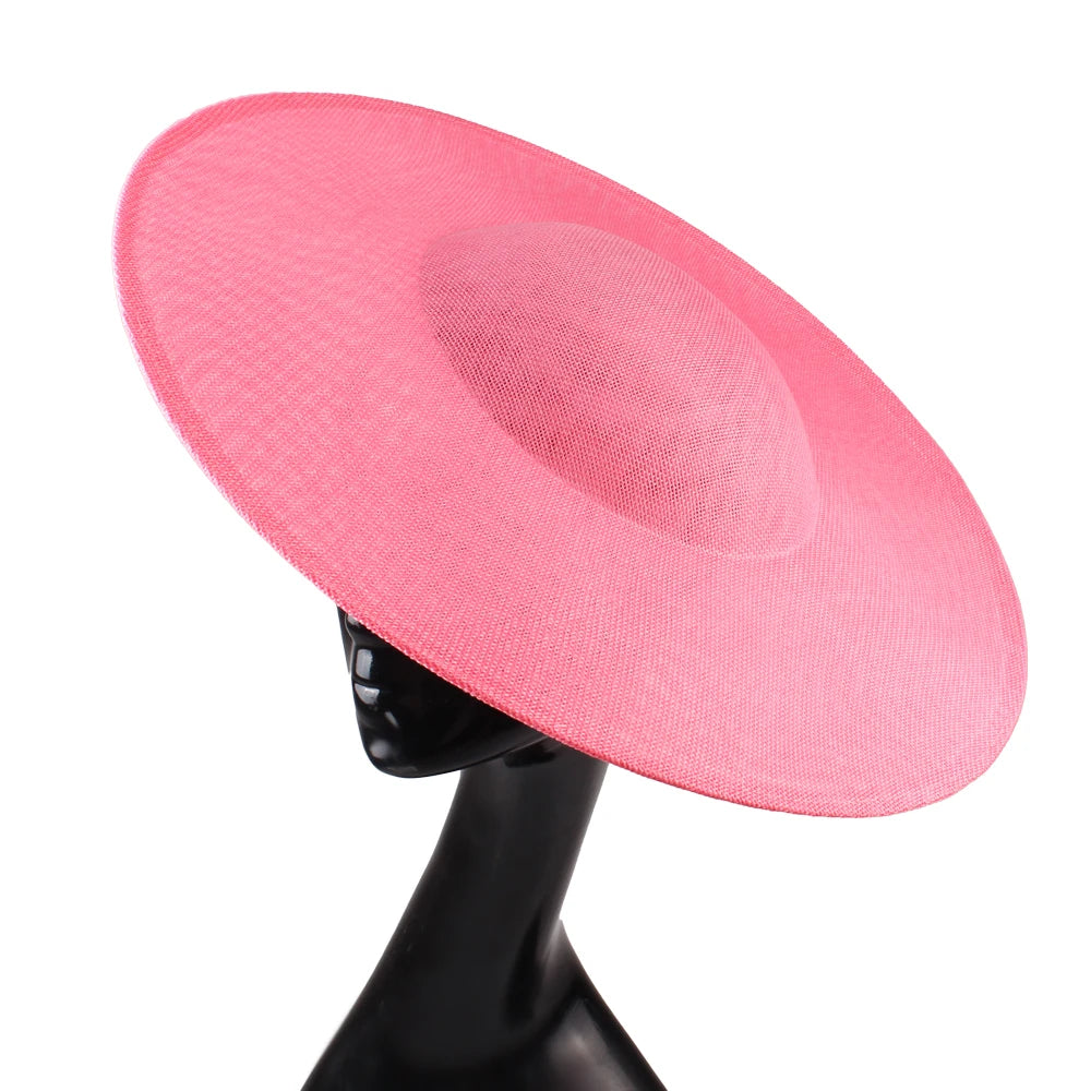 40cm Large Round Sinamay Fascinator Base DIY Millinery Derby Hat Headpiece Mold