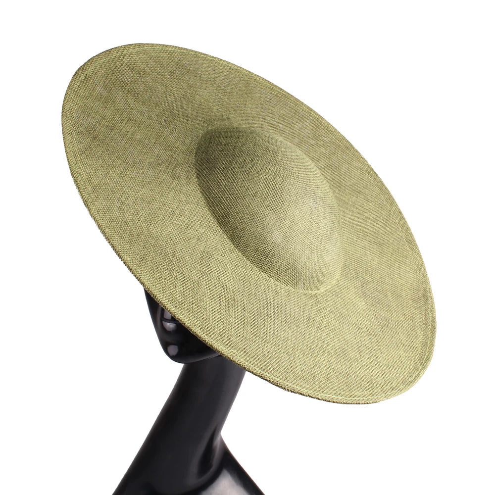 40cm Large Round Sinamay Fascinator Base DIY Millinery Derby Hat Headpiece Mold