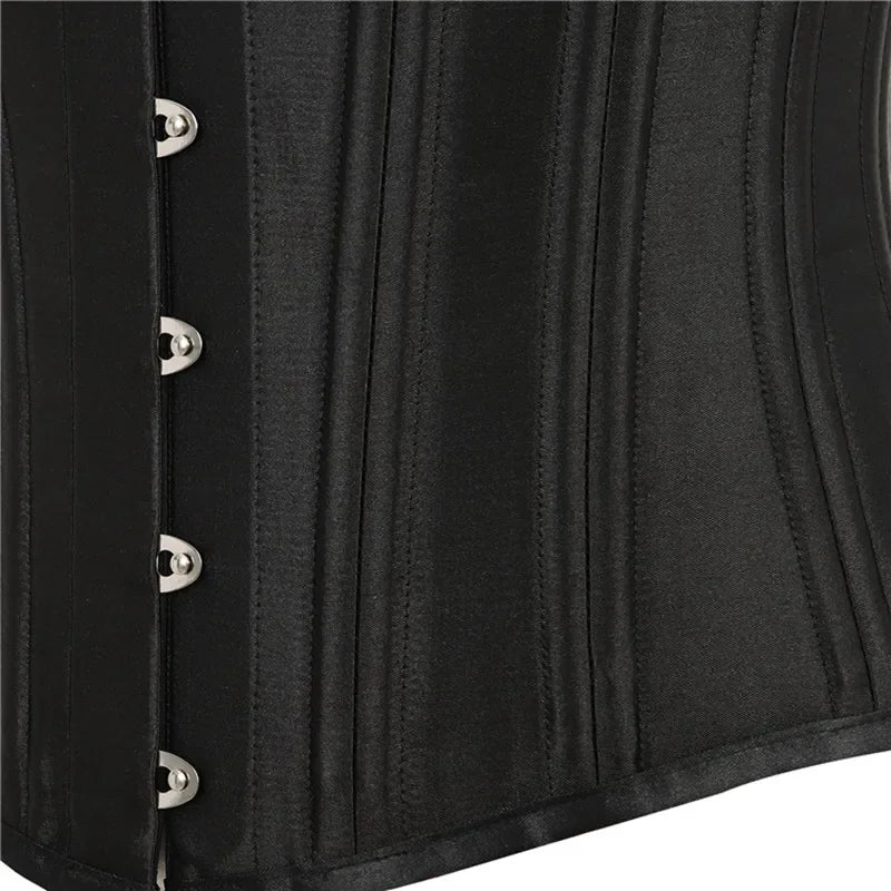 20 Steel Bone Cotton Underbust Corset Heavy Duty Waist Trainer Cincher