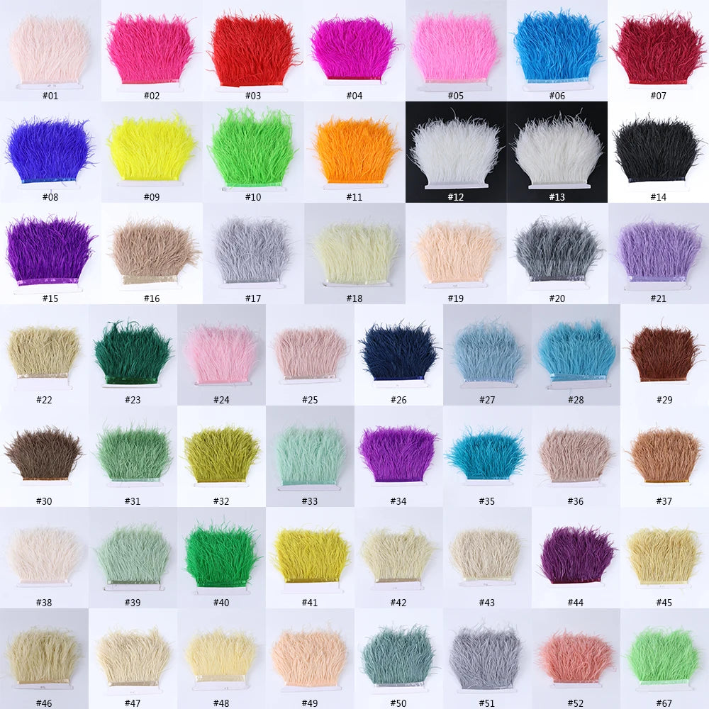 Natural Ostrich Feather Trim & Fringe