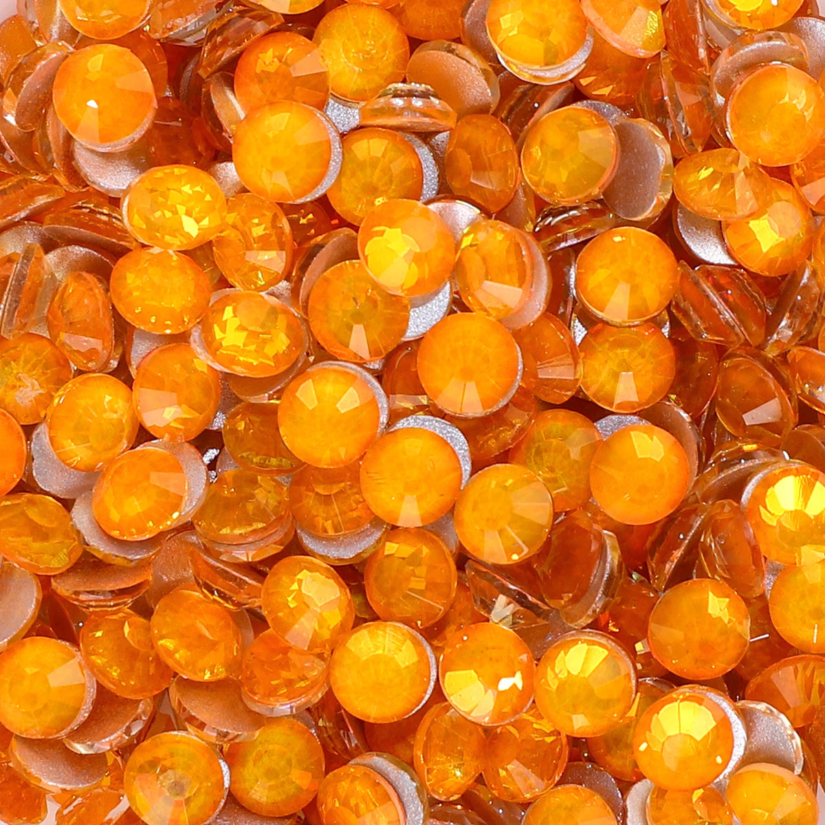 Premium Glass Flatback Rhinestones Non-Hotfix Glitter Stones for Nail Art and Costume Decor