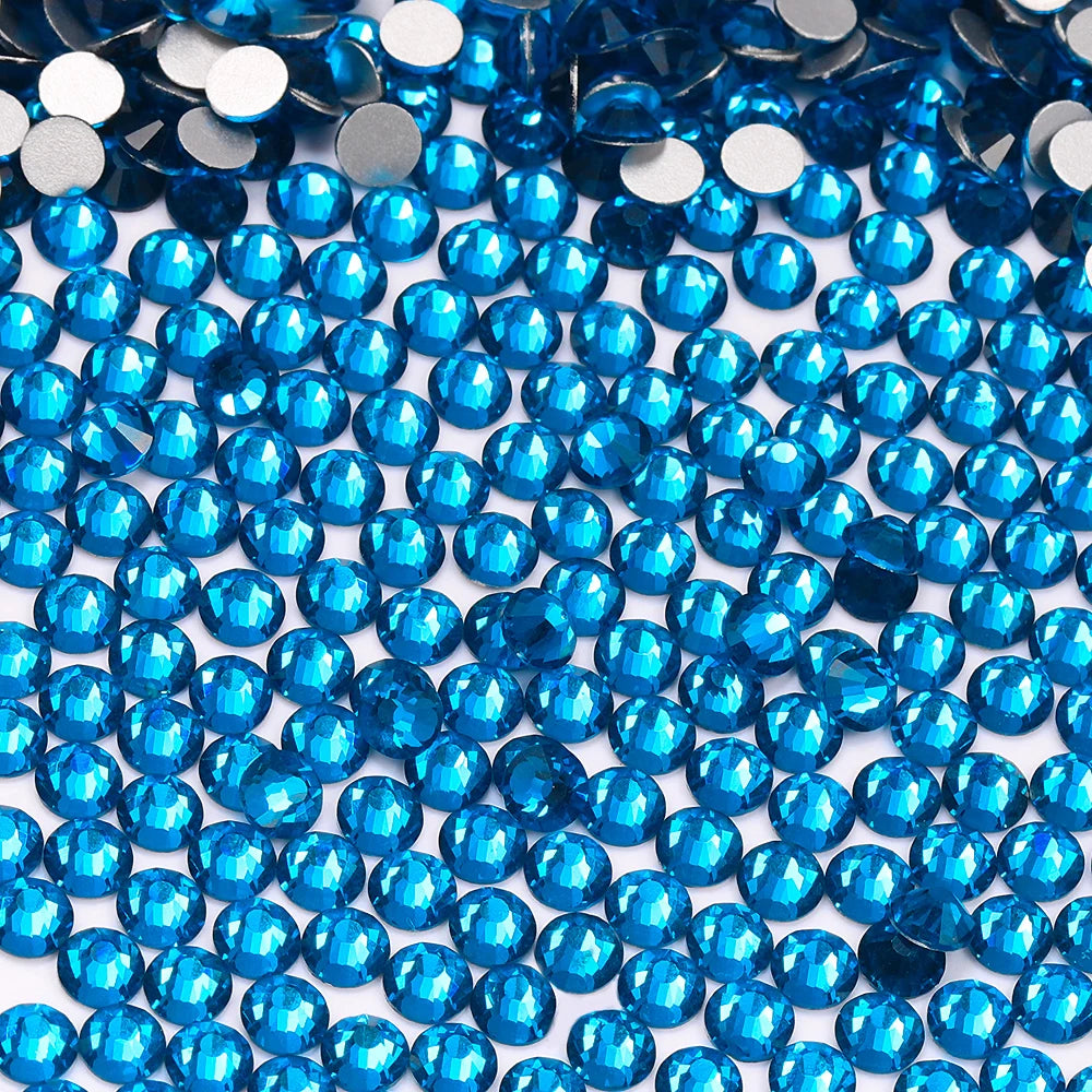 SS3-SS60 Blue Series Non-Hotfix High Quality Glass Flatback Rhinestones