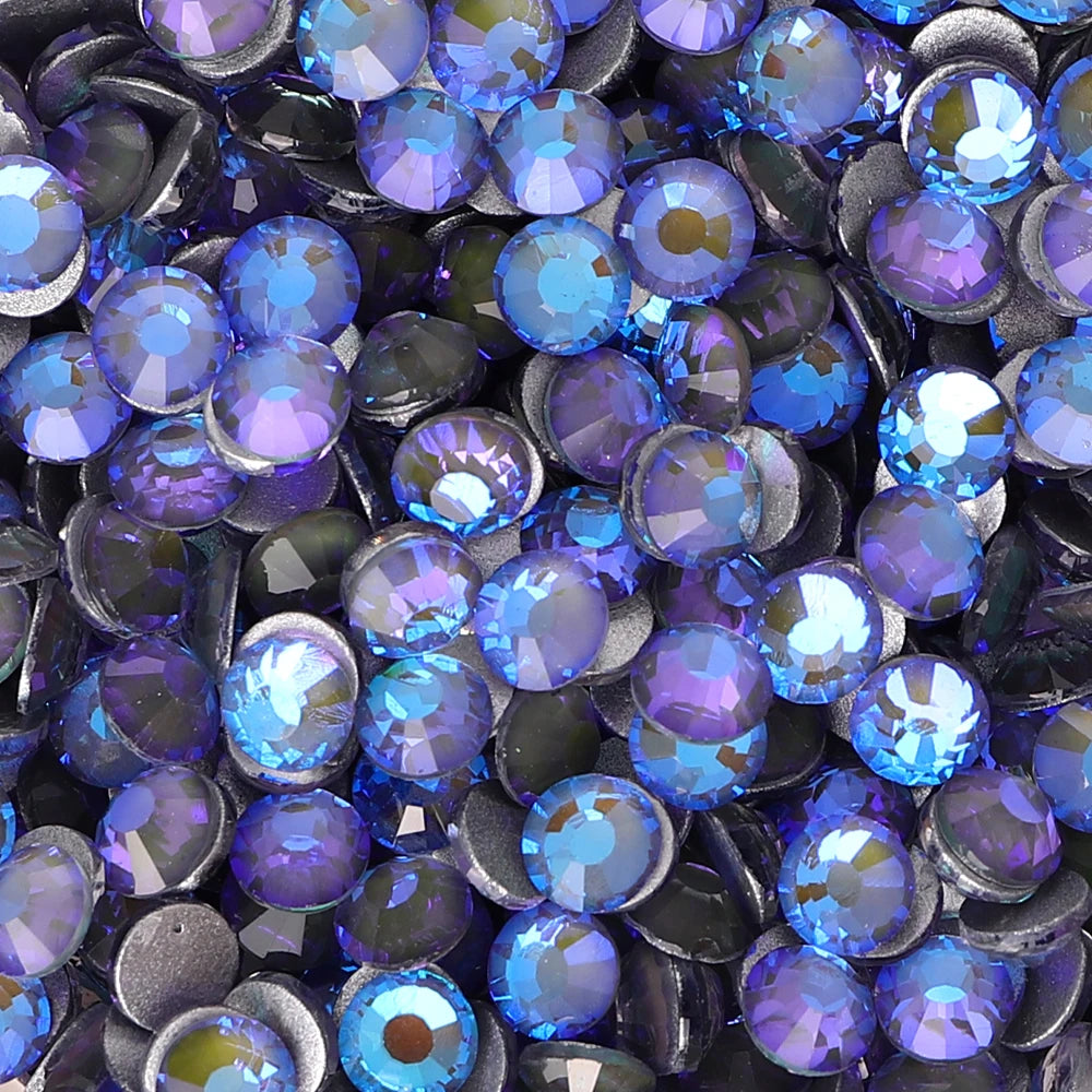 Glass Crystal Flatback Rhinestones SS3-SS30 Non-Hotfix Strass Stones Bulk Pack