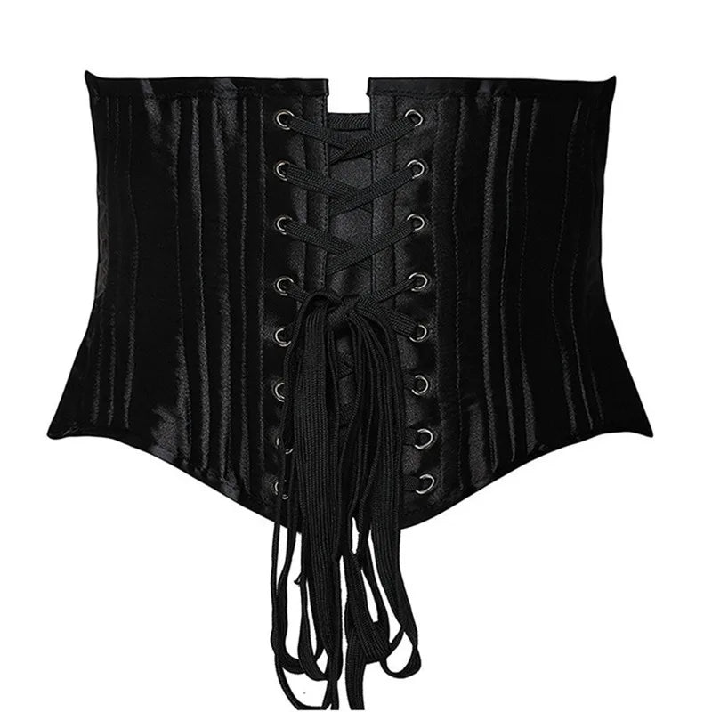 24 Steel Bone Underbust Corset Heavy Duty Waist Trainer Cincher Bustier