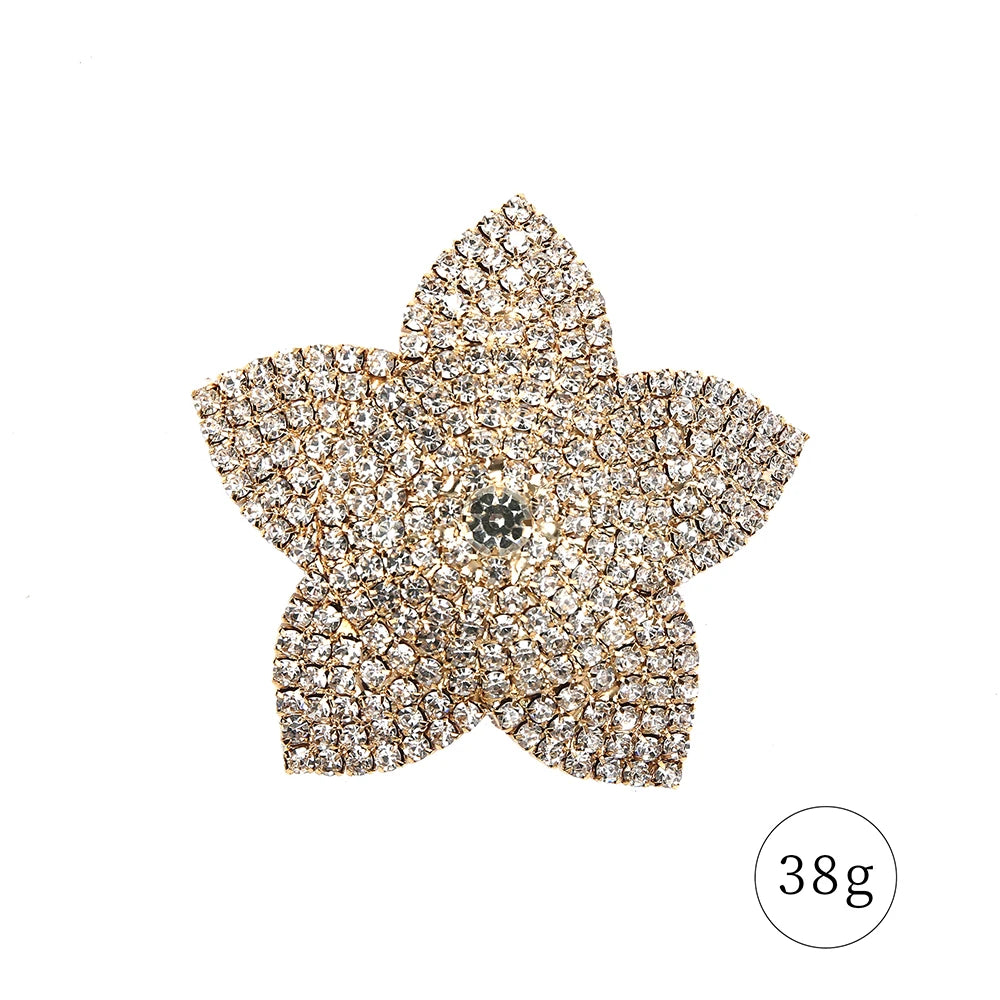 Sparkly Rhinestone Star Reusable Nipple Pasties Self-Adhesive Breast Covers