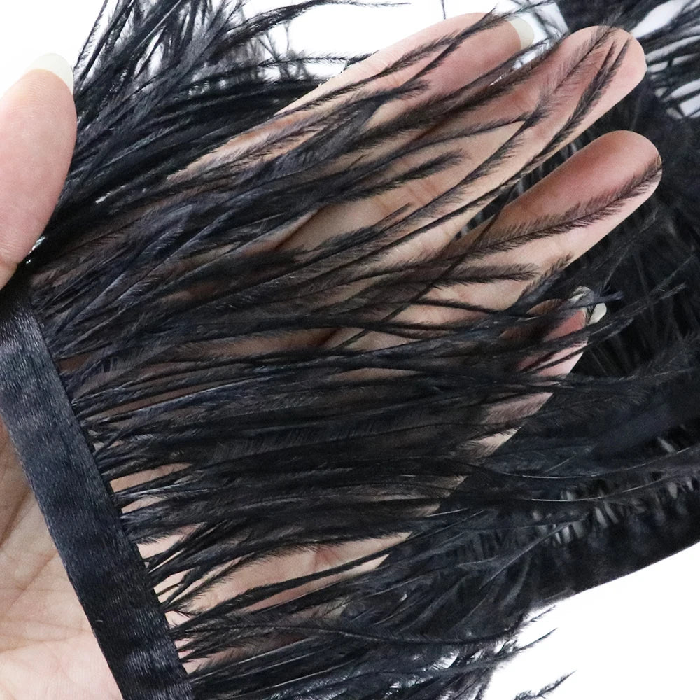 Natural Ostrich Feather Trim & Fringe