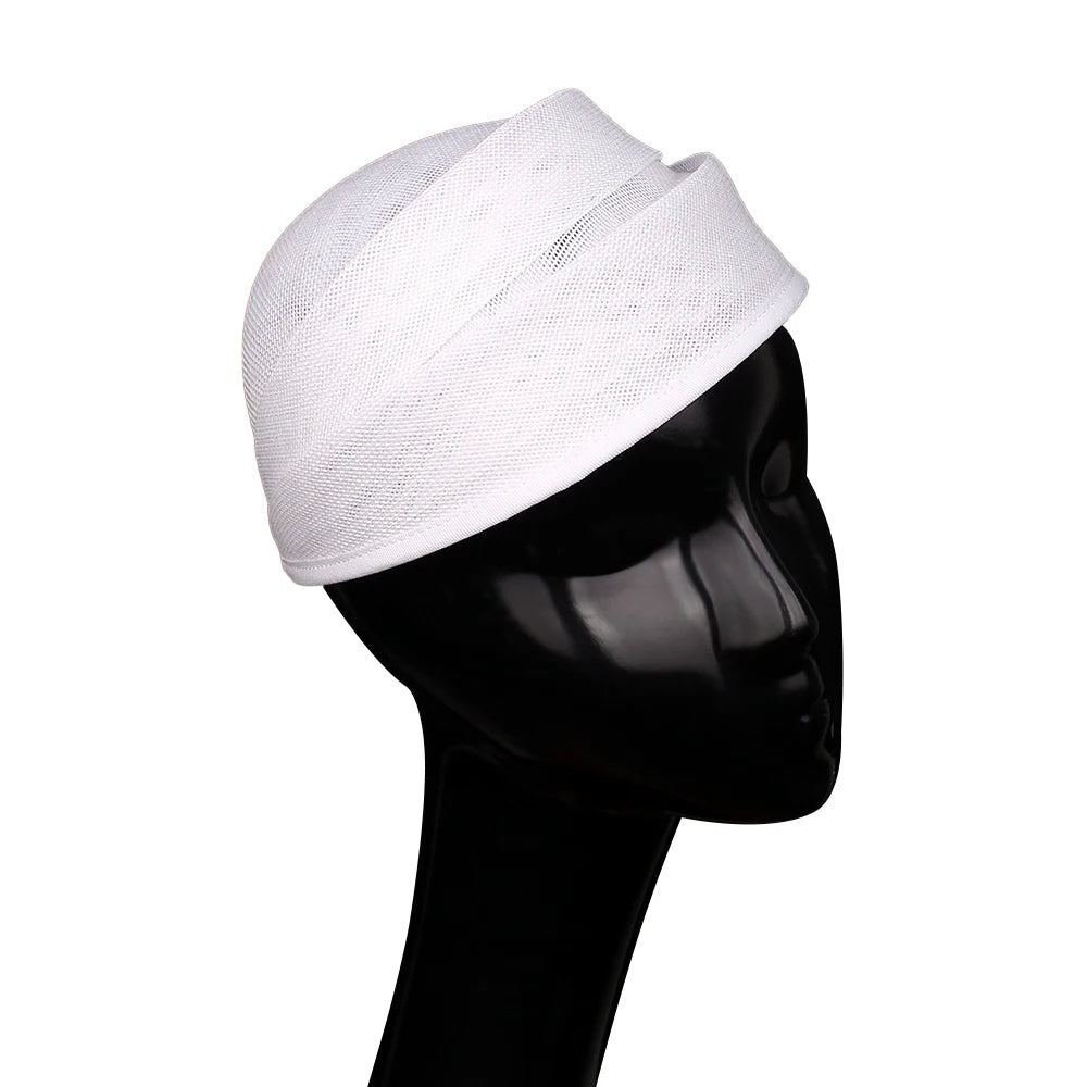 20cm Round Sinamay Fascinator Base DIY Millinery Headpiece Cocktail Hat Mold