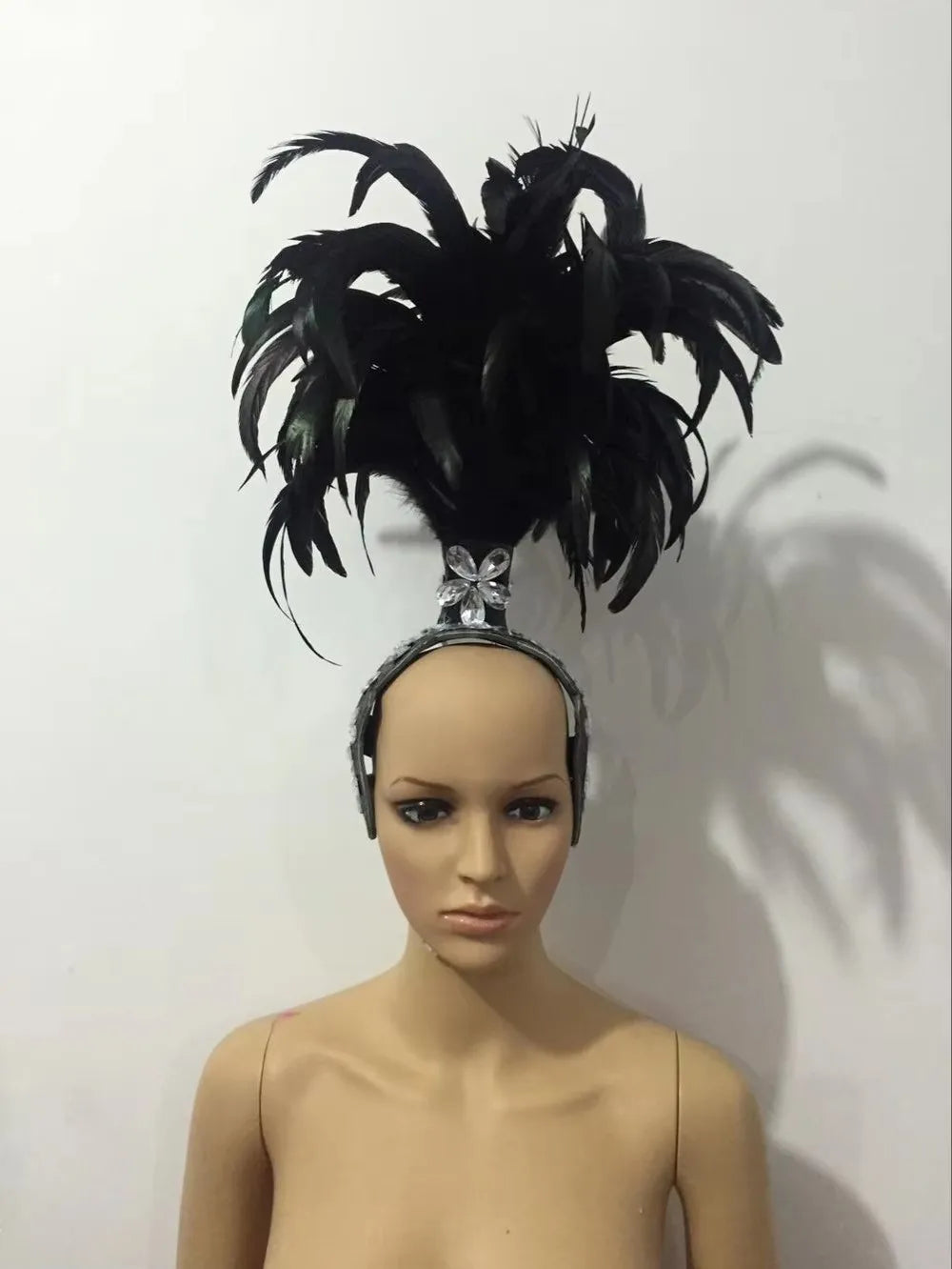 The Stardust Empress – Deluxe Feathered Samba & Carnival Crown