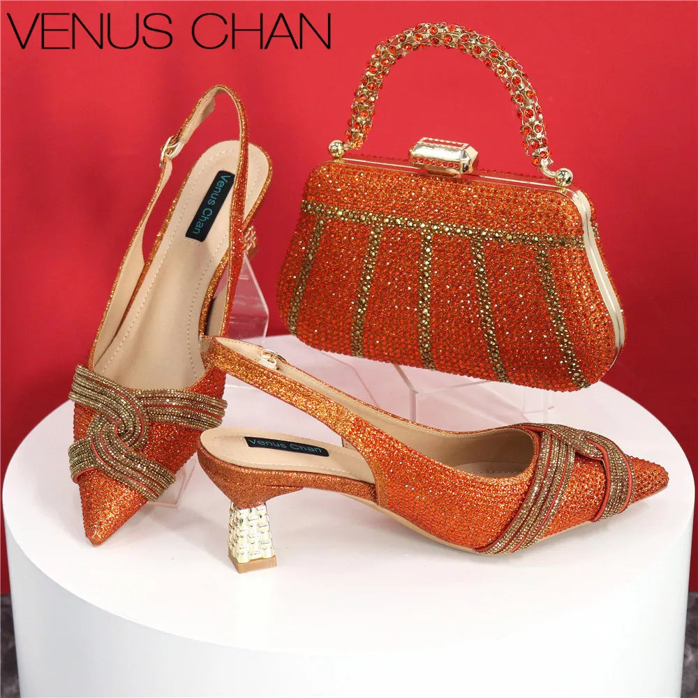 Italian Designer Shoes And Bag Set